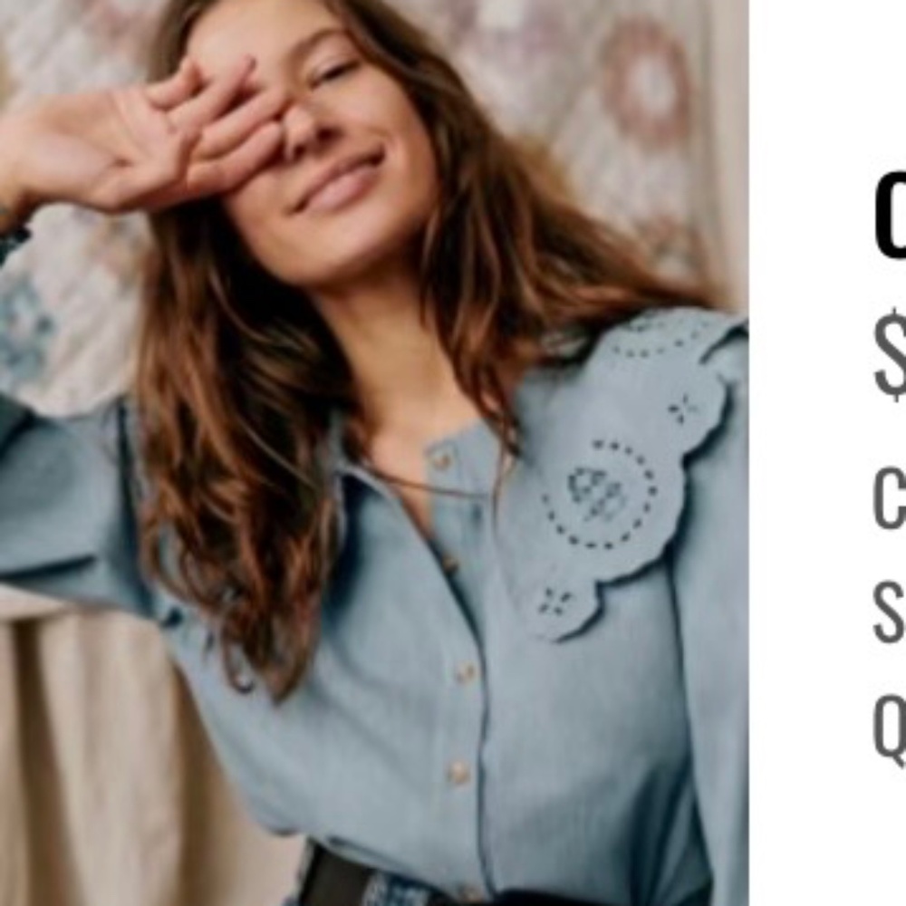 Sézane Flavie shirt size 14 US